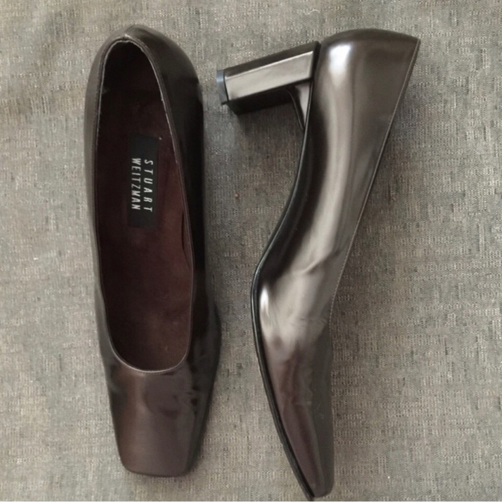 Vintage Stuart Weitzman Metallic Bronze Heels